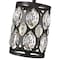 Z-Lite Dealey 1 Light Mini Pendant, Matte Black + Clear Crystal 6010MP-MB - alternate 5